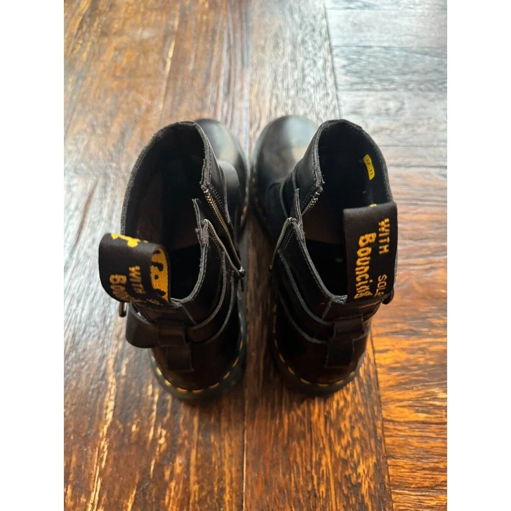 DR. MARTENS JAIMES LEATHER HARNESS CHELSEA BOOTS, SIZE 10 MEN / 11 WOMEN NWOB - Picture 3 of 5